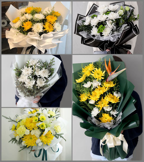 广东梅州市蕉岭县蕉城镇白事花束代送